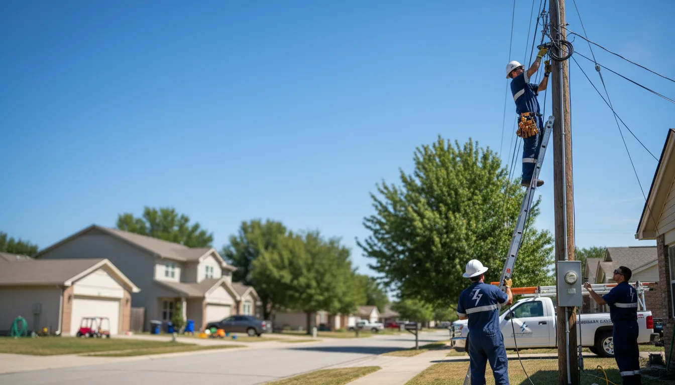 Residential electrician providing installation services in Poughkeepsie, AR